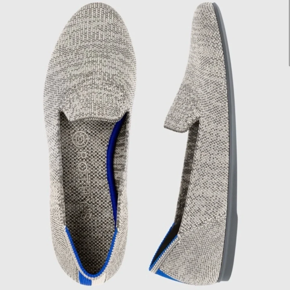 Rothy's Heather Grey Loafer Size 6 Slip-On Comfortable Casual Rounded Toe